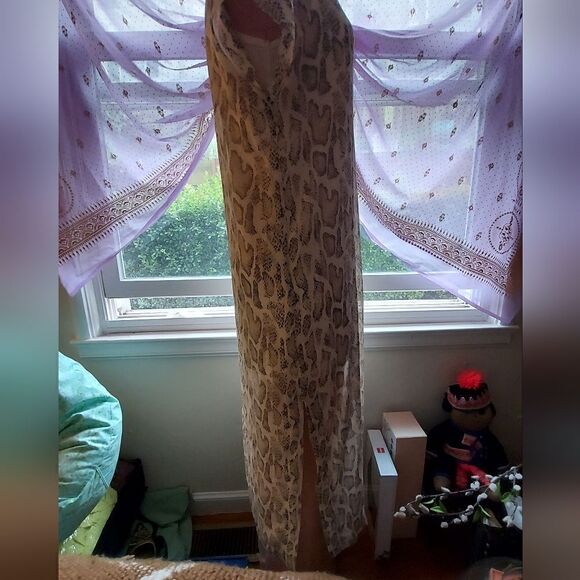 NWT ENTRO Metallic Snake Skin Print Size S - Picture 4 of 13